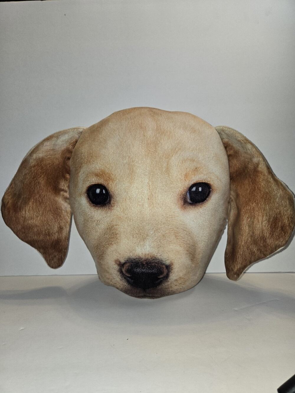 Golden Labrador Retriever Plush Dog Puppy Throw Pillow Realistic Expression